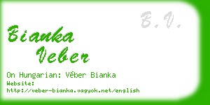 bianka veber business card